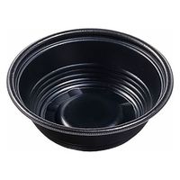 エフピコ 麺容器 MFPホット麺18小(60)R 黒W 4M004181 1ケース(600個(50個×12)（直送品）