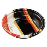 エフピコ 惣菜容器 MFPデリプレ丸17 フラン赤黒 4M017006 1ケース(600個(50個×12)（直送品）