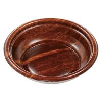 エフピコ 惣菜容器 MFPデリプレ丸17 本体 風木BR 4M017002 1ケース(600個(50個×12)（直送品）