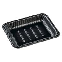 エフピコ オードブル容器 MFPティアラ角皿22-17 本体 D黒W 4M022169 1ケース(600個(50個×12)（直送品）