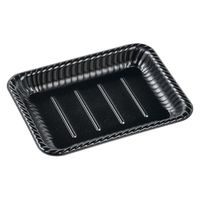 エフピコ オードブル容器 MFPティアラ角皿25-19本体 D黒W 4M025189 1ケース(600個(50個×12)（直送品）