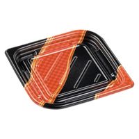 エフピコ 惣菜容器 MFPわかば19-19 波市松赤 4M091994 1ケース(600個(50個×（直送品）