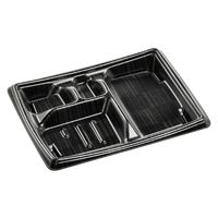 エフピコ 弁当容器 MFPかすが23-17-3 ロッド黒 4M10231C 1ケース(600個(50個×12)（直送品）