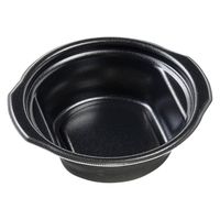 エフピコ 惣菜容器 MFPドリス鍋19-18(58)R 黒W 4M19186A 1ケース(540個(30個×18)（直送品）