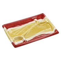 エフピコ 惣菜容器 MFPかすが27-20-1A かぜ波赤金 4M38271A 1ケース(500個(50個×10)（直送品）