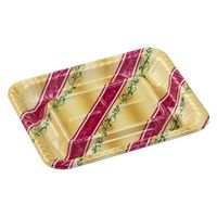 エフピコ オードブル容器 MFPティアラ角台22-17 本体 リッチ赤 4M422173 1ケース(600個(50個×12)（直送品）