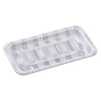 エフピコ オードブル容器 MFPティアラ角台25-14 本体 レア銀 4M425147 1ケース(600個(50個×12)（直送品）