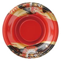 エフピコ どんぶり容器 MFP-丸丼 18(V1) 本体 黒扇子内朱 4M60018C 1ケース(900個(50個×18)（直送品）