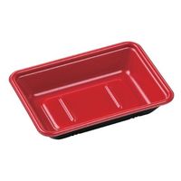 エフピコ 弁当容器 MFPランチ-110 本体 赤黒 4M601102 1ケース(900個(50個×18)（直送品）