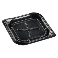 エフピコ 軽食容器 MFP葉皿焼19-19 黒BK 4M68919A 1ケース(900個(50個×（直送品）