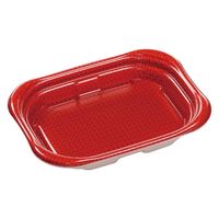 エフピコ 惣菜容器 MFP優デリ20-15(35)クロスD赤 4M812056 1ケース(600個(50個×12)（直送品）