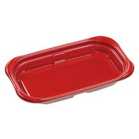 エフピコ 惣菜容器 MFP優デリ25-15(35)クロスD赤 4M812556 1ケース(600個(50個×12)（直送品）
