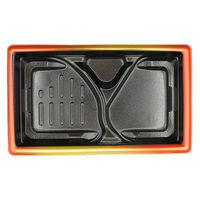 エフピコ 惣菜容器 MFPモダン26-15-1浅 赤金フチ黒 4M892655 1ケース(600個(50個×（直送品）