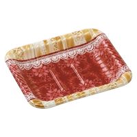 エフピコ オードブル容器 MFPティアラ角皿17-14本体リラD赤 4M917148 1ケース(1000個(50個×20)（直送品）