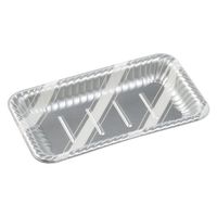 エフピコ オードブル容器 MFPティアラ角皿25-14 スラン銀 4M925147 1ケース(600個(50個×12)（直送品）