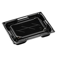 エフピコ 寿司容器 鈴音2-3PT 本体 黒W 52623202 1ケース(800個(50個×16)（直送品）