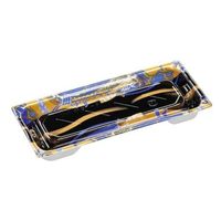 エフピコ 寿司容器 鈴音1-5PT 本体 帯流れ青 52625105 1ケース(900個(50個×18)（直送品）