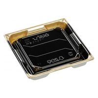 エフピコ 寿司容器 鈴音3-3PT 本体 市松金 52623304 1ケース(600個(50個×12)（直送品）