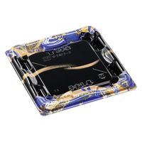 エフピコ 寿司容器 優彩3-3 本体 帯流れ青 58862303 1ケース(600個(50個×12)（直送品）