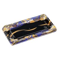 エフピコ 寿司容器 優彩2-5 本体 帯流れ青 58862205 1ケース(600個(50個×12)（直送品）