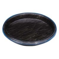 エフピコ 寿司桶 新6人桶(10枚包装) 輝HG波とう黒 73257160 1ケース(80個(10個×8)（直送品）