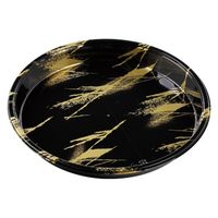 エフピコ 寿司桶 新6人桶(10枚包装) 箔しぶ金 73257161 1ケース(80個(10個×8（直送品）