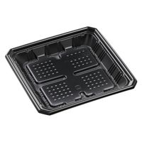 エフピコ 汎用トレー FTレンジ角20-20(25) 耐寒黒 79050122 1ケース(400個(50個×（直送品）