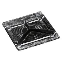 エフピコ 惣菜容器 FTプレイン18-18-3(20) グリエ黒 79060187 1ケース(800個(50個×（直送品）