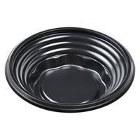 エフピコ どんぶり容器 MSD旬丸丼-18(44) 本体 黒 7E153118 1ケース(1200個(50個×24)（直送品）