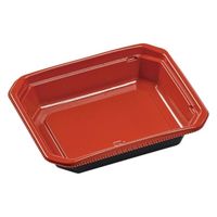 エフピコ 冷麺容器 SBセット-四角-N1 赤(内装) 7E159011 1ケース(1800個(50個（直送品）