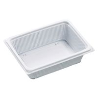 エフピコ 軽食容器 DLV角19-14R(55)MSD 白W 7E191449 1ケース(400個(50個×8)（直送品）