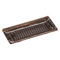 エフピコ 軽食容器 MSDプレイン24-11AG 本体 ボストン茶 7E272411 1ケース(1000個(50個×20)（直送品）