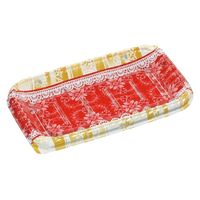 エフピコ オードブル容器 MSDティアラプレート26-15リラD赤 7E332615 1ケース(600個(50個×12)（直送品）