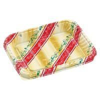 エフピコ オードブル容器 MSDティアラプレート23-18リッチ赤 7E332323 1ケース(600個(50個×12)（直送品）