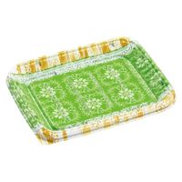 エフピコ オードブル容器 MSDティアラプレート26-20リラD緑 7E332622 1ケース(400個(50個×8)（直送品）