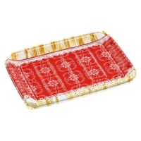 エフピコ オードブル容器 MSDティアラプレート31-22リラD赤 7E333123 1ケース(300個(50個×6)（直送品）