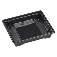 エフピコ どんぶり容器 MSDこはく重 18-15 本体 黒 7E341815 1ケース(900個(50個×18)（直送品）