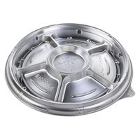 エフピコ オードブル容器 シャトープラッター丸30 本体 銀 7E380230 1ケース(200個(10個×20)（直送品）