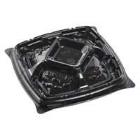 エフピコ オードブル容器 シャトープラッター角20 本体 黒 7E385120 1ケース(360個(30個×12)（直送品）