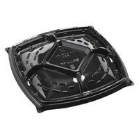 エフピコ オードブル容器 シャトープラッター角50 本体 黒 7E385150 1ケース(160個(10個×16)（直送品）