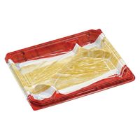 エフピコ 弁当容器 MSD穂高膳23-18-3 かぜ波赤金 7E512325 1ケース(600個(50個×12)（直送品）