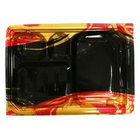 エフピコ 弁当容器 MSD穂高膳23-17-2 雷神内黒 7E552317 1ケース(600個(50個×12)（直送品）