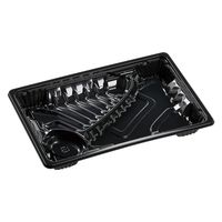 エフピコ 弁当容器 MSDアコード23-16-2黒 7E942322 1ケース(800個(50個×16)（直送品）