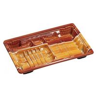 エフピコ 弁当容器 MSDアコード23-15-3もえぎ茶 7E952327 1ケース(800個(50個×16)（直送品）