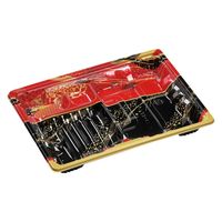 エフピコ 弁当容器 MSDアコード23-17-2万彩赤 7E962324 1ケース(800個(50個×16)（直送品）