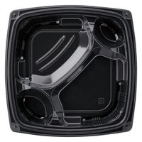 エフピコ 弁当容器 MSDセイフ23-23-1 黒 7E992301 1ケース(400個(50個×8)（直送品）