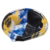 エフピコ どんぶり容器 MSD半月丼 16-15(40) 風雷青 7M031615 1ケース(1200個(50個×24)（直送品）