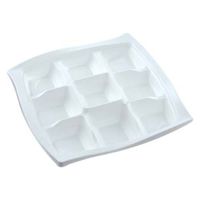 エフピコ 軽食容器 HSウェーブ-240-9 本体 7S050249 1ケース(400個(50個×8)（直送品）