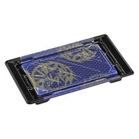 エフピコ 寿司容器 組み皿2-4 本体 輪笹青 7Z750024 1ケース(600個(50個×12)（直送品）