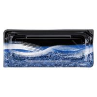エフピコ 寿司容器 四季皿1-5 本体 うち波黒紺 7Z972257 1ケース(800個(50個×（直送品）